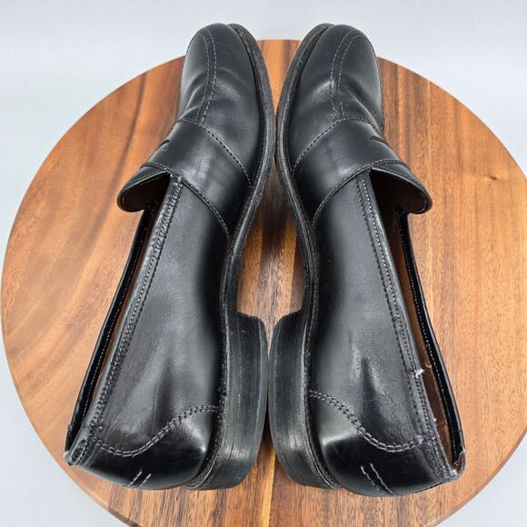 Allen Edmonds Ellington Loafers Men\'s 9 B Black Leather Full Strap Dress Shoes main image 5
